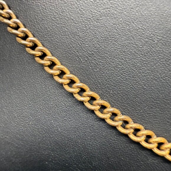 J Crew Clear Rhinestone and Crystal Flower Statement Necklace Gold Tone - Picture 5 of 6